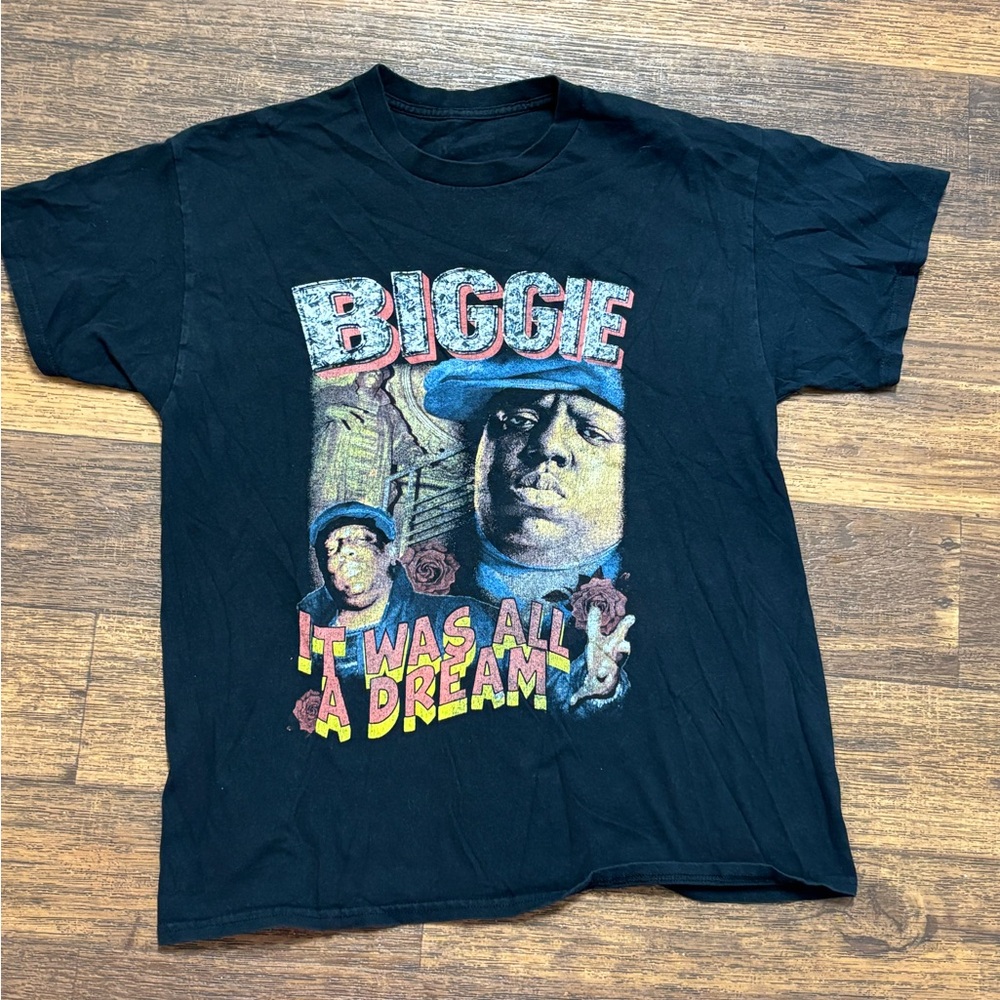 Biggie Graphic Black Kids' Short Sleeve Tee
